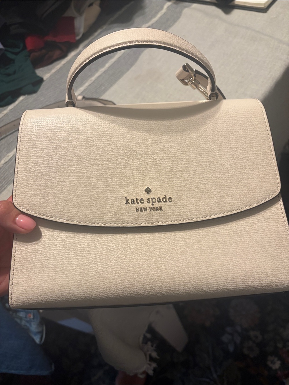 NEW Kate Spade Cream Top-Handle Satchel